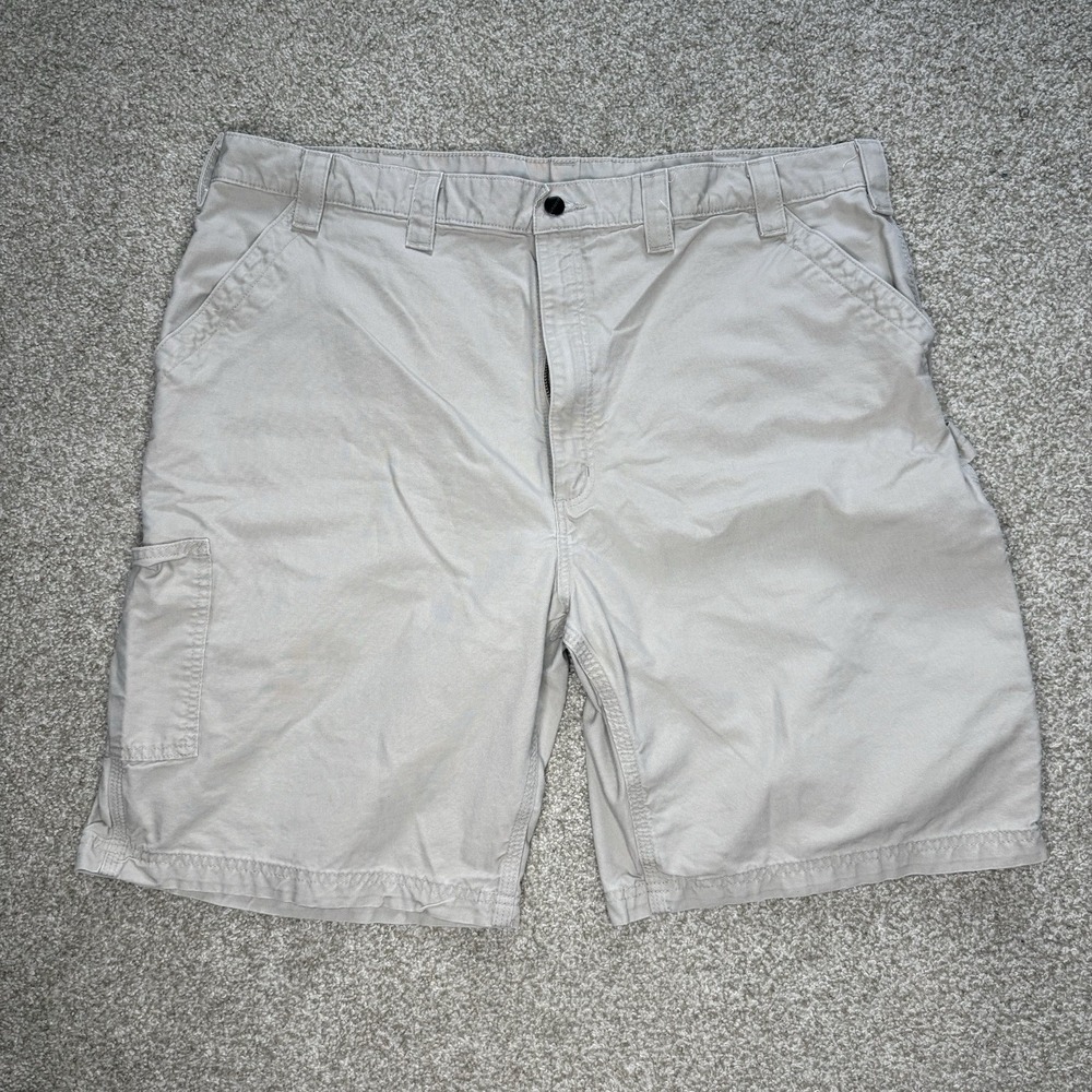 Carhartt Cargo Shorts Men's 42 Relaxed Fit Rugged Flex Canvas Carpenter Work